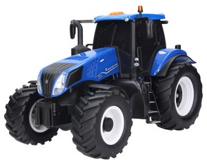 Traktor New Holland z dźwiękiem, światłami i napędem